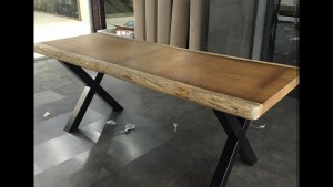 220 cm Iroko Ağacı Kütük Masa - OTM002