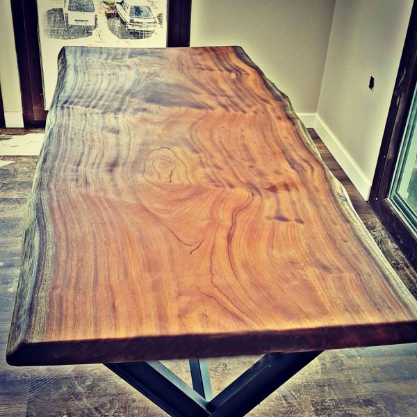 220x85 cm Afrika Cevizi Kütük Masa - OTM001 - 1