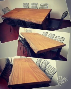 220x85 cm Afrika Cevizi Kütük Masa - OTM001 - 2