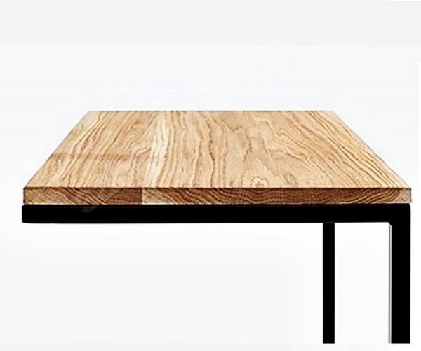 40x60 cm C Tipi Ahşap Koltuk Sehpası - RTL0502-20 - 2
