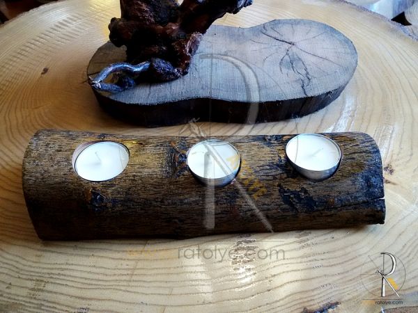 3'lü Kütük Mumluk - 1