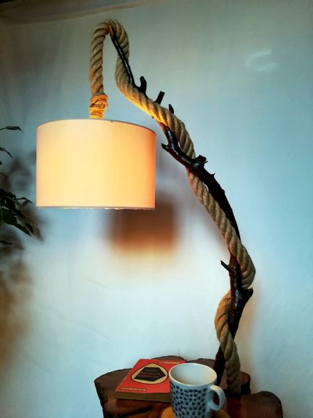 Abajurlu Zeytin Ağacı Sehpa Lambader - RT1801-17 - 3