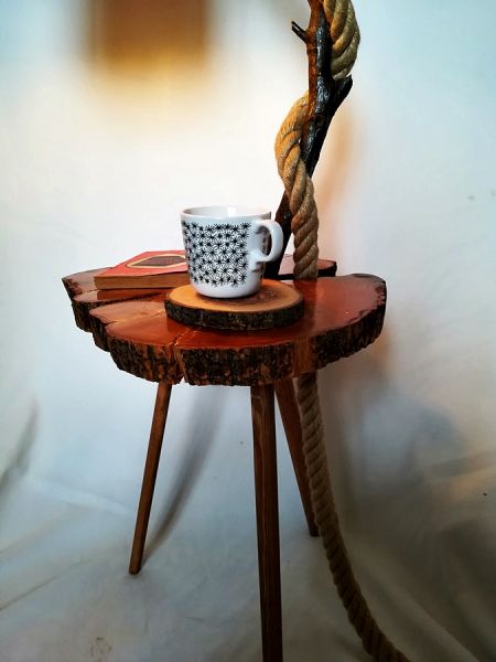 Abajurlu Zeytin Ağacı Sehpa Lambader - RT1801-17 - 4