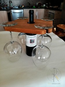 Ahşap Bardak Askılı Şaraplık - SD03-04 - 3