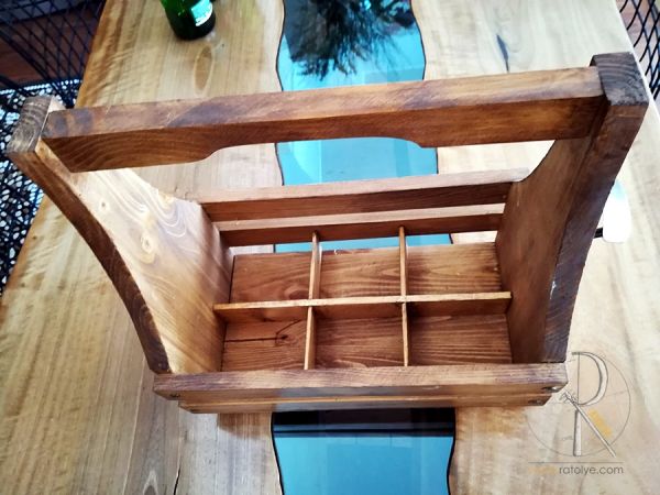 Ahşap Dekoratif Bira Sepeti - SD03-01 - 3