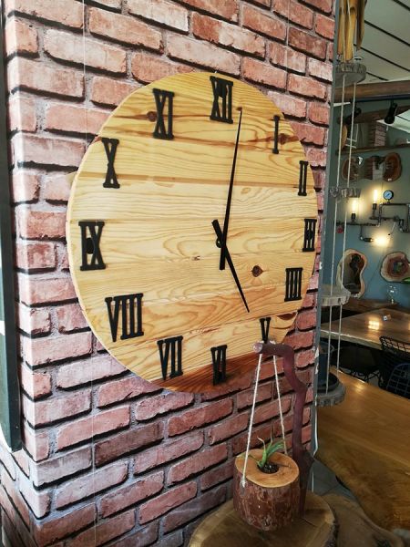 Ahşap Duvar Saati 70 cm çap - RTL157-1 - 1