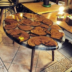 Ahşap Epoksi Orta Sehpa - Wts71