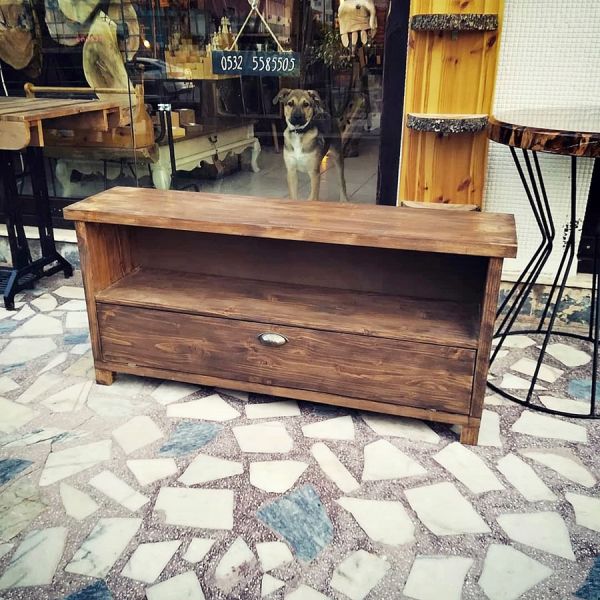 Ahşap Kapaklı TV Sehpası - Wts19 - 4