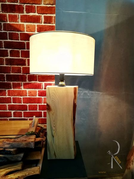 Çam Kütüğü Dekoratif Abajur - CL02-01 - 1