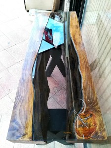 Camlı Nehir Dresuar - Metal Ayaklı - SF03-02M - 5