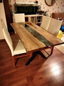 Ceviz Ağacı Nehir Masa / River Table - DAS113 - 8