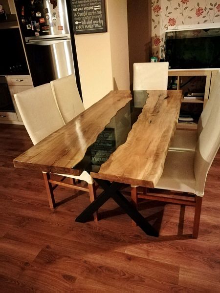 Ceviz Ağacı Nehir Masa / River Table - DAS113 - 9