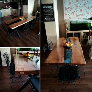 Ceviz Ağacı Nehir Masa / River Table - DAS113 - 13