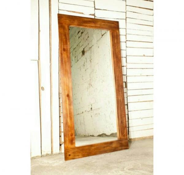 Ceviz Ahşap Boy Aynası - 140x60 - HGT178 - 1
