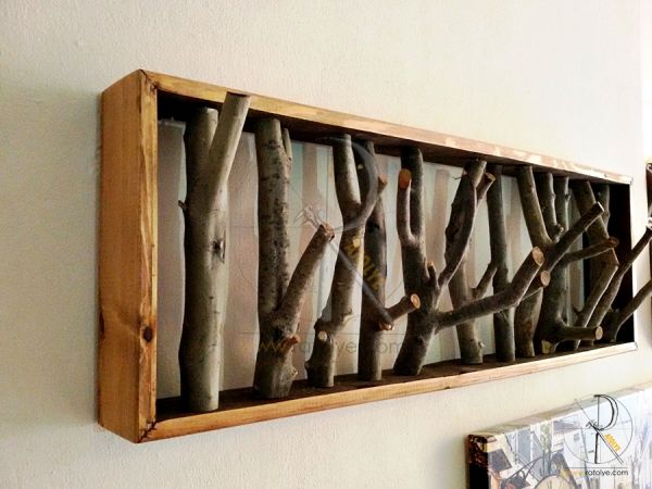 Doğal Ağaç Askılık - 100 cm - RTL62 - 1