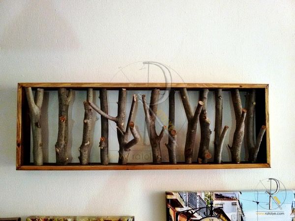 Doğal Ağaç Askılık - 100 cm - RTL62 - 2