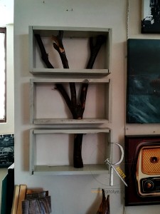 Doğal Ağaç Dalı 3'lü Raf - CA03-01 - 3