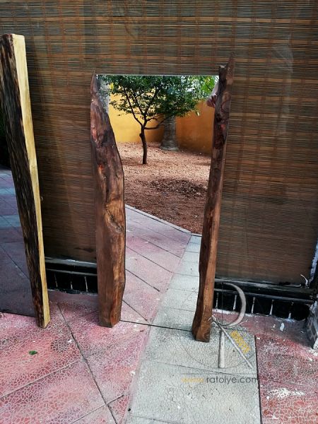 Doğal Kenar 90 cm Salon ve Boy Aynası - QA01-02 - 1