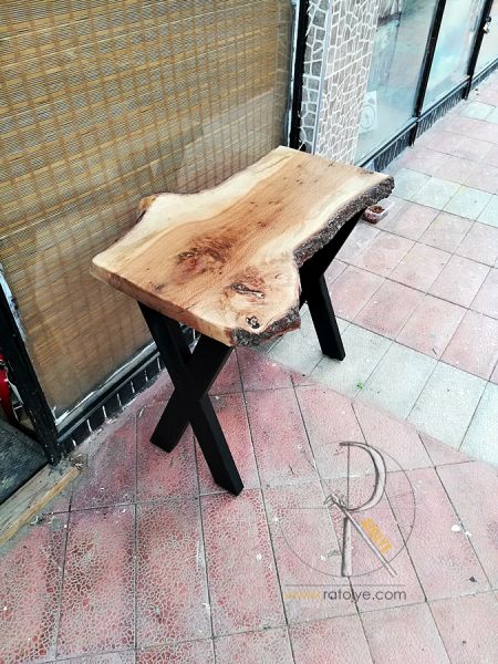 Doğal Kenarlı Meşe Kütüğü Dresuar - 90 cm - SF03-04 - 2