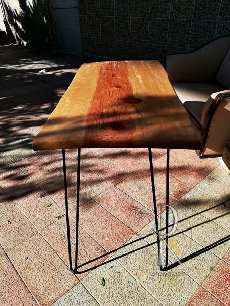 Doğal Kütük Masa . Tek Parça 120x55 cm - QF01-03T - 2