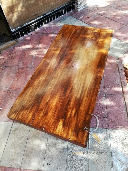 Doğal Kütük Orta Sehpa . 120x55 cm - QF03-03 - 2