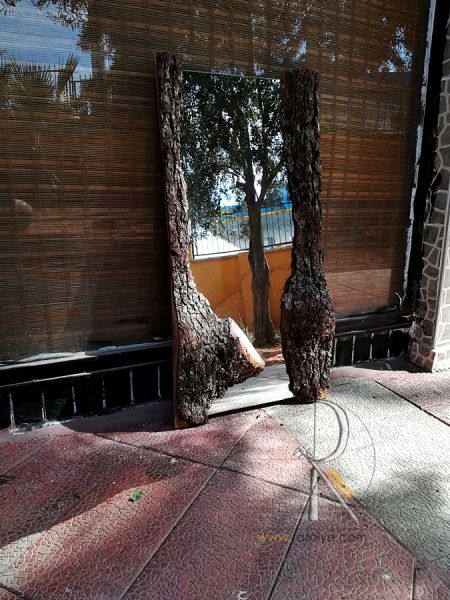 Doğal Meşe Ağacı Kenarlı Ayna - QA01-06 - 1