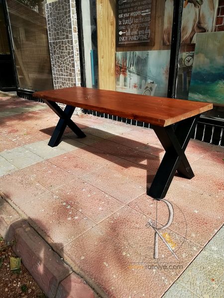 Göknar Ağacı Kütük Orta Sehpa . 120x35 cm - QF03-04 - 3
