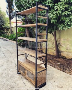 Ahşap Kapaklı Kitaplık - RKT002 - 2