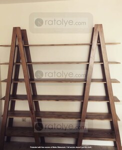 Masif Ahşap A Kitaplık - RKT003 - 5