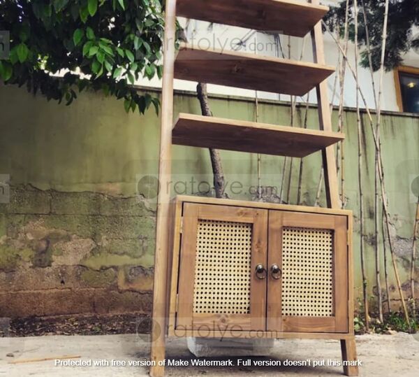 Hazeran Kapaklı Açılı Kitaplık - RKT011 - 1