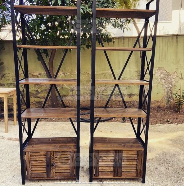 Panjur Kapaklı Kitaplık - RKT012 - 1