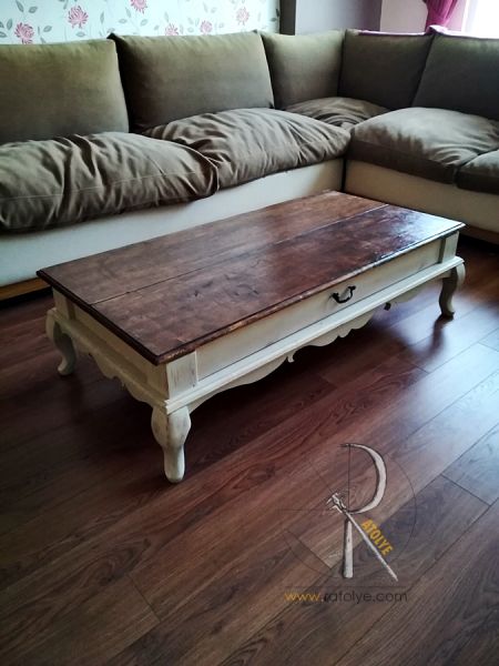 Klasik Eskitme Orta Sehpa - SF02-05 - 1