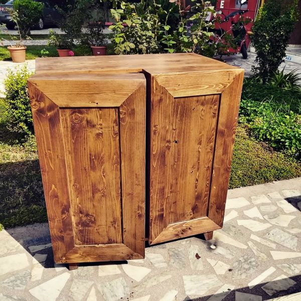 Masif Ahşap Bar Dolabı - Bid1 - 2