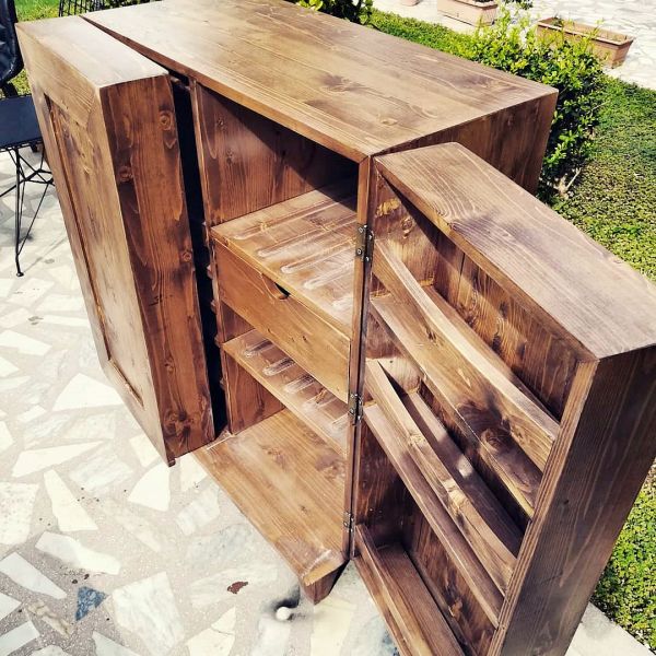 Masif Ahşap Bar Dolabı - Bid1 - 7