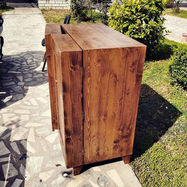 Masif Ahşap Bar Dolabı - Bid1 - 8