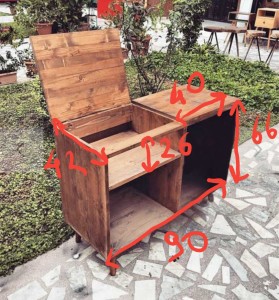 Ahşap Plak Dolabı - Wts71-2 - 2