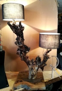 Meşe 2li Lambader Abajur 90 cm - BL02-07 - 2