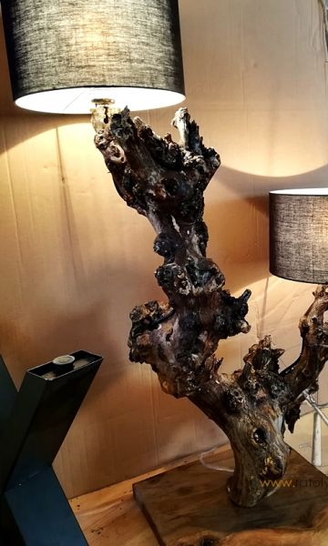 Meşe 2li Lambader Abajur 90 cm - BL02-07 - 3