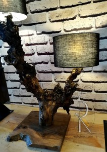 Meşe 2li Lambader Abajur 90 cm - BL02-07 - 5