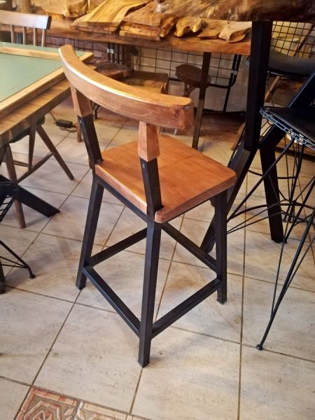 Metal Ahşap Bar Sandalyesi - Wts79 - 2