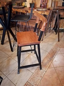 Metal Ahşap Bar Sandalyesi - Wts79 - 3
