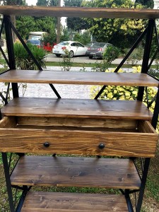 Metal Ahşap Çekmeceli Kitaplık - Rmk1 - 5
