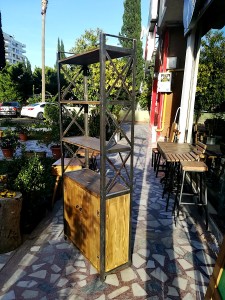 Metal Ahşap Kitaplık - Rbs1 - 2