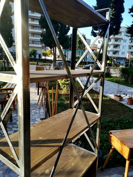 Metal Ahşap Kitaplık - Rbs1 - 5