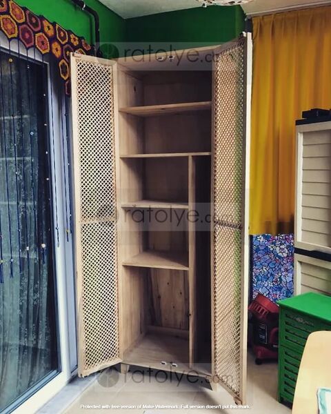 Ahşap Seperatör Kapaklı Dolap - RBD002 - 4
