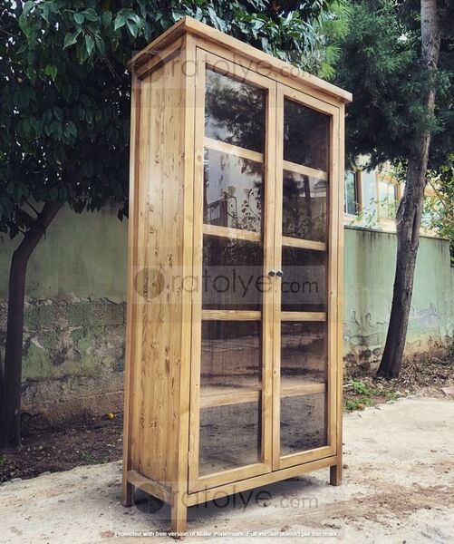 Ahşap camlı Dolap - RBD006 - 1