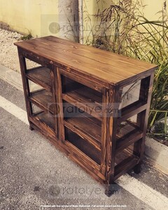 Ahşap Camlı Dolap - RBD007 - 5