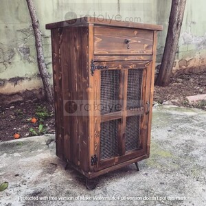 Ahşap Mini Dolap - RBD008 - 2