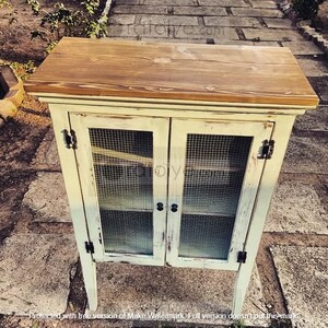 Eskitme Masif Ahşap Tel Dolap - RBD016 - 2