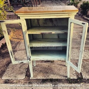 Eskitme Masif Ahşap Tel Dolap - RBD016 - 3